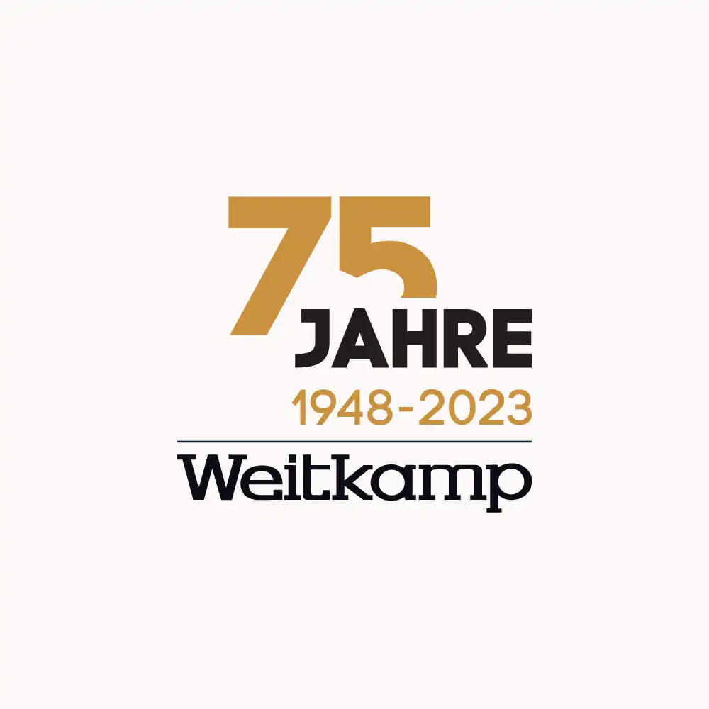 Jubiläumslogo 75 Jahre Autohaus Weitkamp