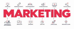 Marketinggrafik mit Icons