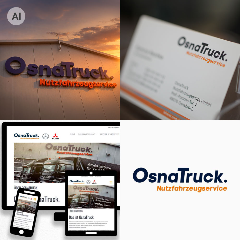 Corporate Design OsnaTruck Nutzfahrzeugservice by Cammin Marketing